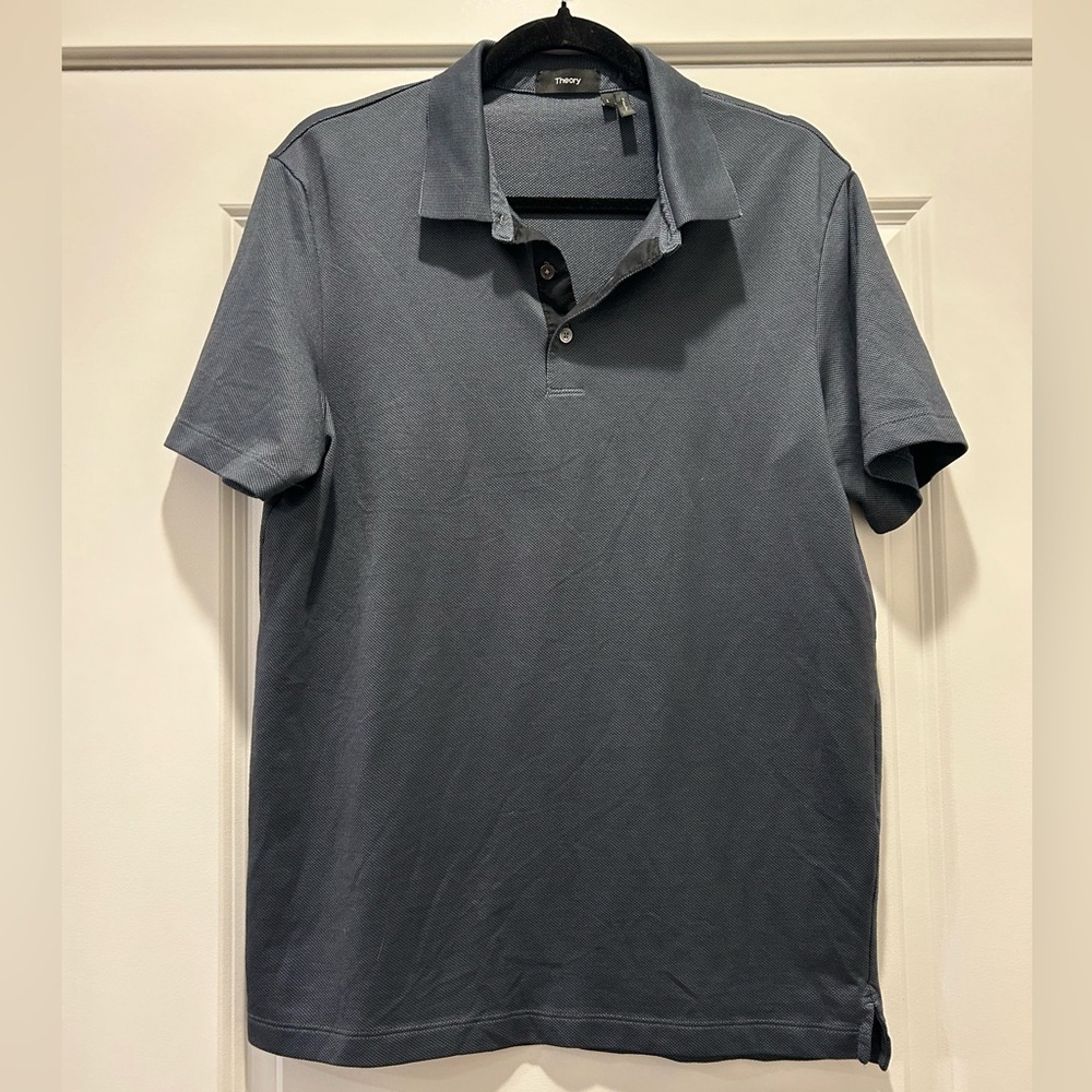 Theory Standard Polo Shirt in Cotton Pima Blend
